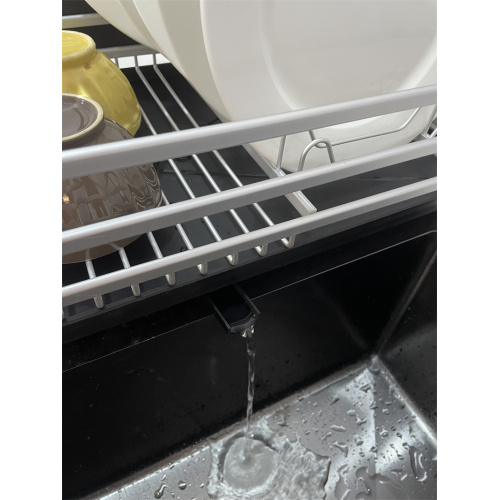 Aluminum Dish Rack with Spout Tray 1 tier aluminum dish rack Supplier