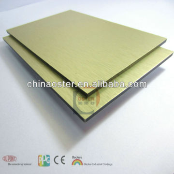 GOLD BRUSH aluminum composite panel new decoration material