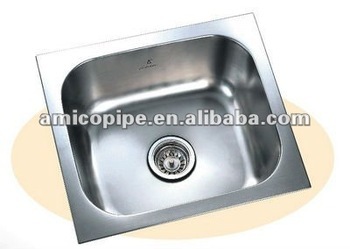 Amico High Quality Stainless Steel Single Bowl Kitchen Sink