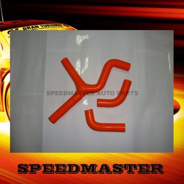 3 layer polyester orange color silicone motocross radiator hose kit for KTM450/525SX 03-06