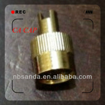 Novel item brass tire valve cap