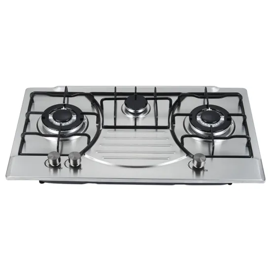 stainless steel built in lpg gas hob