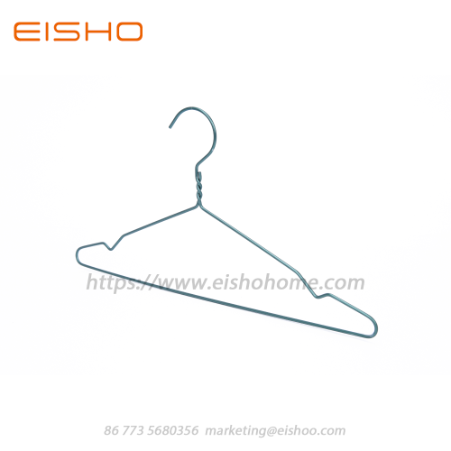 Aluminum Wire Laundry Clothes Hanger Wth Notched AL014