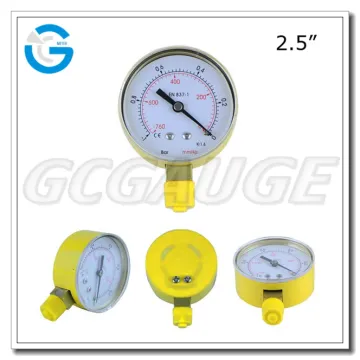 High quality black steel brass internal vacuum manometer low pressure