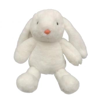 Small white rabbit stuffed toy sleep toy