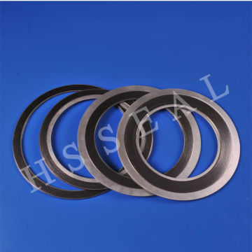 High temperature high press inner&outer ring graphite spiral sealing gasket