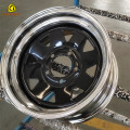 Roues en acier Chrome noir / or 15x7