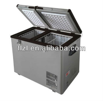 60L dual zone car fridge/ dc car freezer,portable freezer
