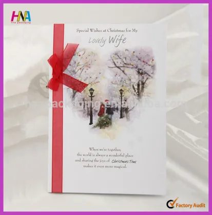 Special Wishes At Christmas For My Lovely Wife Card