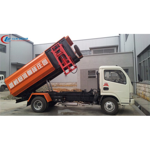 Brand New Dongfeng 5cbm refuse truck side loader