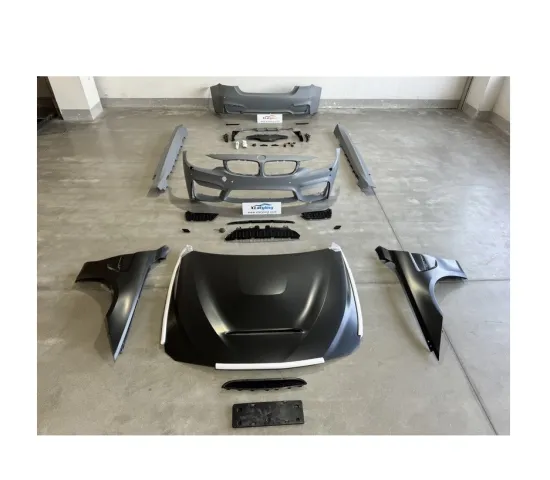 BMW 4 Series F32 F36 2014-2017 M4 Style Body Kit - Front Bumper, Rear Bumper, Side Skirt, Grille, Hood