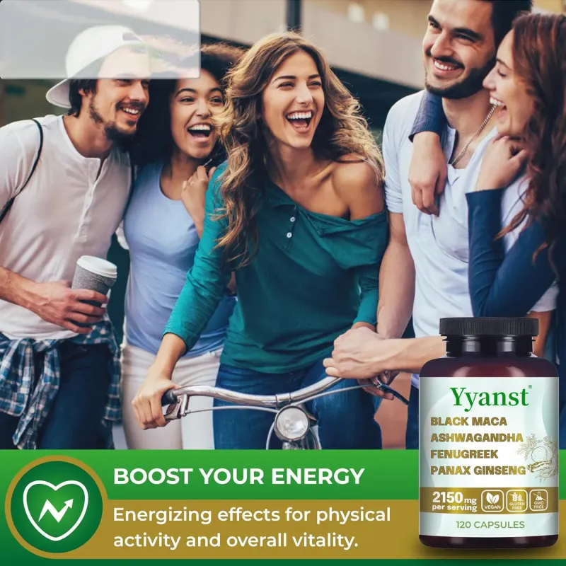 OEM Herbal Supplement: Boost Energy & Support Relaxation with Ashwagandha & Black Maca Capsules
