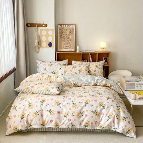 Sateen Home Bed Sheets Bedding Set Cotton Sateen Hotel Home Bed Sheets Bedding Set Supplier