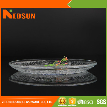 High quality clear dinner plate