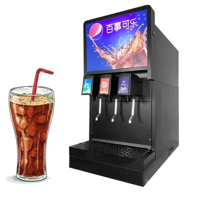 Commercial Pepsi Cola Dispenser Machine: Mini Type Vending Machine for 3 Flavors of Cold Drinks