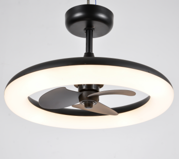 Simple Living Room LED Chandelier Pendant Light with Ceiling Fan