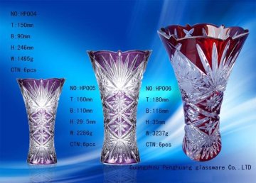 Decal, Screen Printing Promotion Flower Color Personalized Glass Vase / Clear Vases