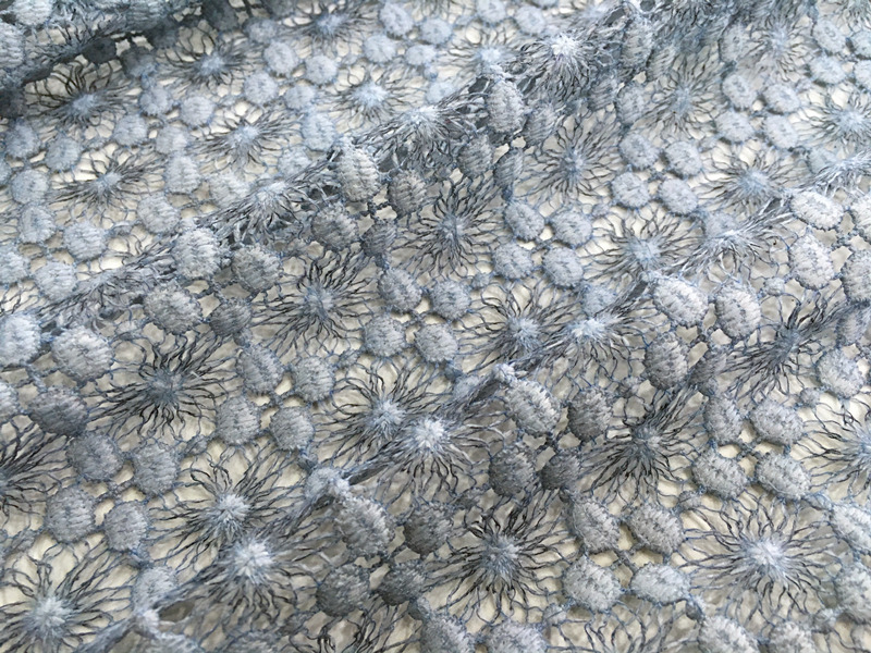 Mat Poly Chemical Lace Fabric