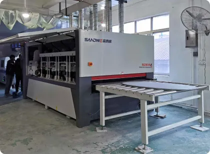 Solid wood window sanding machine