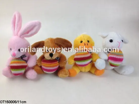 Cheap promotional gift plush easter animal toys