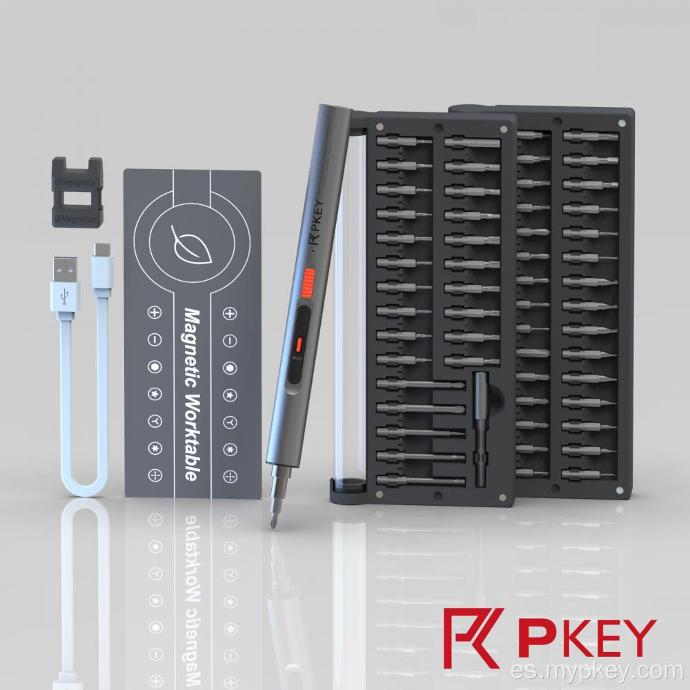 Kit de herramientas de reparación de destornillador eléctrico de PKey para PC