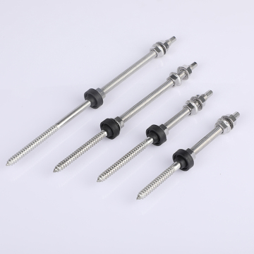 Threaded double bolts corrosion resistant types