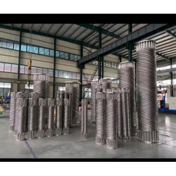 Spiral wound heat exchanger unit