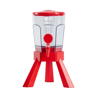 Torre de dispensación de cerveza y bebidas de plástico de grado alimenticio con cubos de cerveza anti-caídas de 3L para whisky, cerveza, jugo de frutas y vino