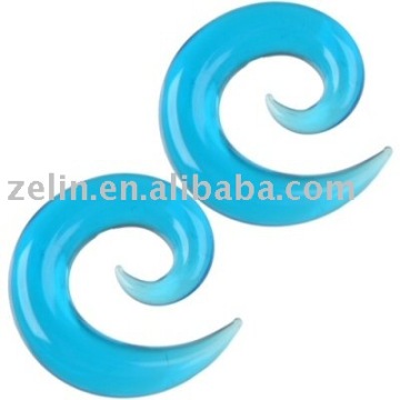 fashion UV acrylic ear tunnel body piercing jewelry