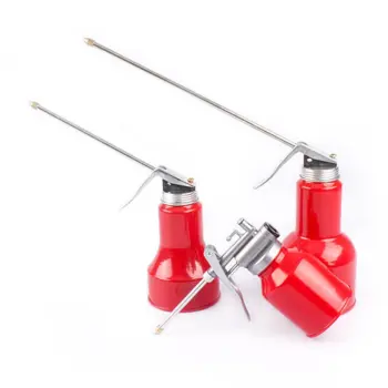Car Hardware Tool Transparent Oil Can Plastic Hose Refueling Pot High Pressure Oiler Oil Grease Gun Auto Accessories Oil Pump