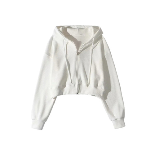 Damenzip -up -Hoodies Cropped Cardigan