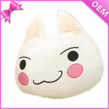 Baby Safe 12" Cute Soft Cat Shaped Cushion, Plush Animal Cushion for Kids, Plush Toy Cat Cushion