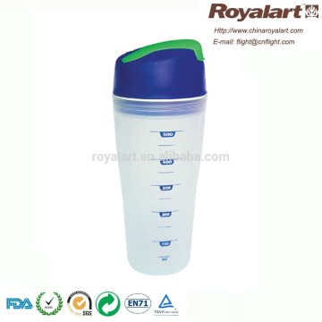BPA free Plastic Shaker cup with jigger