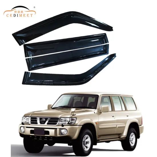 Side Rain Cover Trim Strip Wind Deflector for Safari Y61 2005-2010