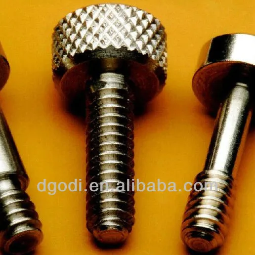 stainless steel knurled cap screw