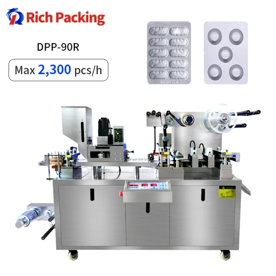 DPP 90R Automatic Flat Plate Alu Tablet Blister Packing Machine - Good Price For Sale