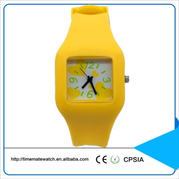 Colorful cute unisex children watches quartz silicone rubber strap wrist watch for kids