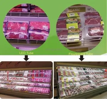 Pink Led Lights SMD LED T8 meat tube for Display Meat more fresh