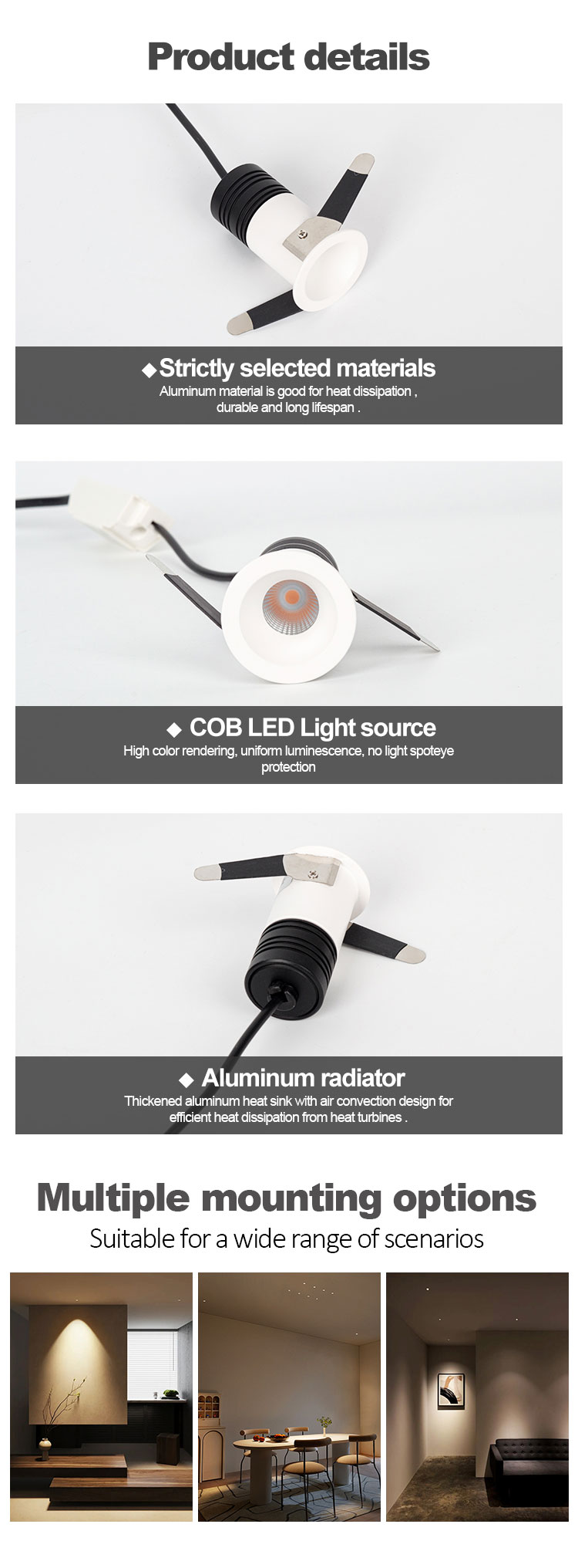 mini led downlight
