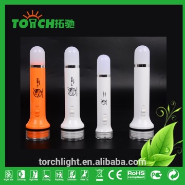 High Quality Lamp Rechargeable LED Flashlights with Charger Multifunctional Camping Light Plastic Torch Light For outdoor hiking