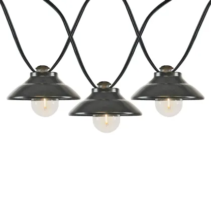 UL E12 G40 120V LED String Light - Bistro Lamp Mantle Palace, 11FT, 10LT, 12*12*12", 20AWG XTW Wire