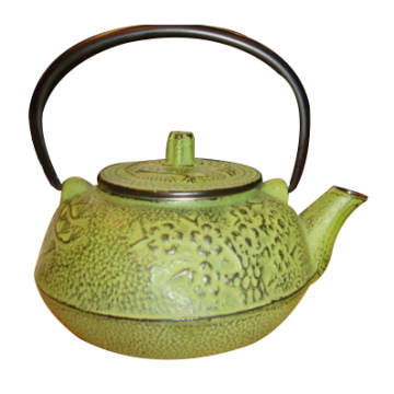 600ml Colorful Enamel Tea Kettle: Cast Iron Tea Pot for Loose Leaf Tea