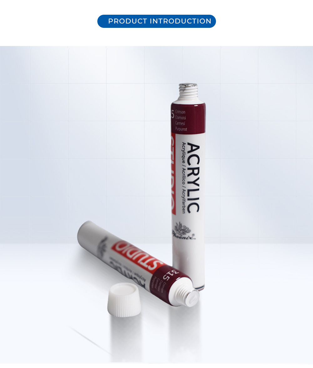 Acrylic Paint Laminated Aluminum Tubes X