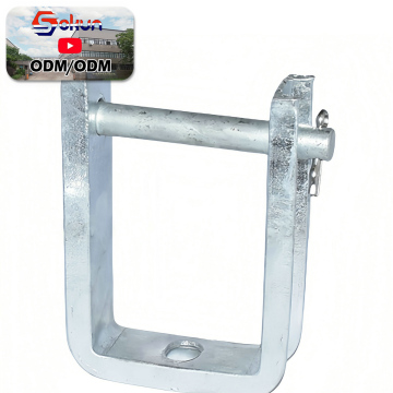 Phần cứng dòng thép bằng thép carbon có thể tùy chỉnh: D Clevis Nhẫn, giá đỡ với mạ điện nhúng nóng và tùy chọn bao bì tùy chỉnh