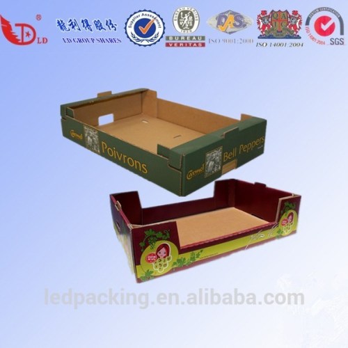 Top quality corrugated kraft tray fruit box