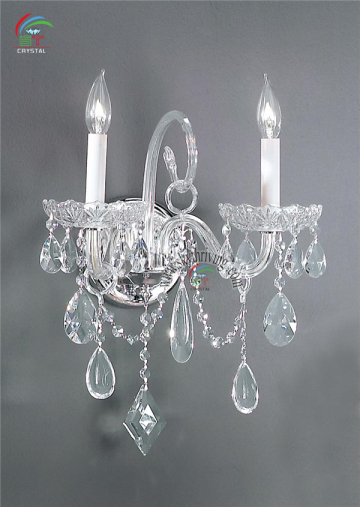 crystal glass wall sconces light