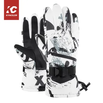 Wholesale Waterproof Ski Gloves for Men and Women with Full Palm Leather and Touchscreen Compatibility