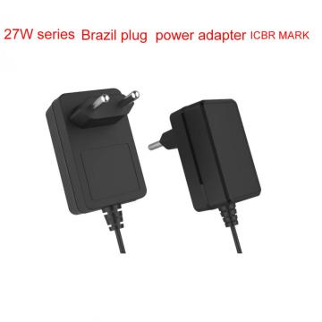 24V1A/12V2A Väggmontering Power Adapter Bzilian Plug InMrteo