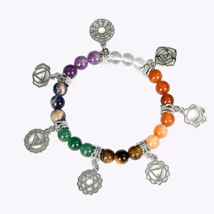 2023 New Seven Chakra Crystal Bracelet Jewelry for Women, Men, Boys, and Girls