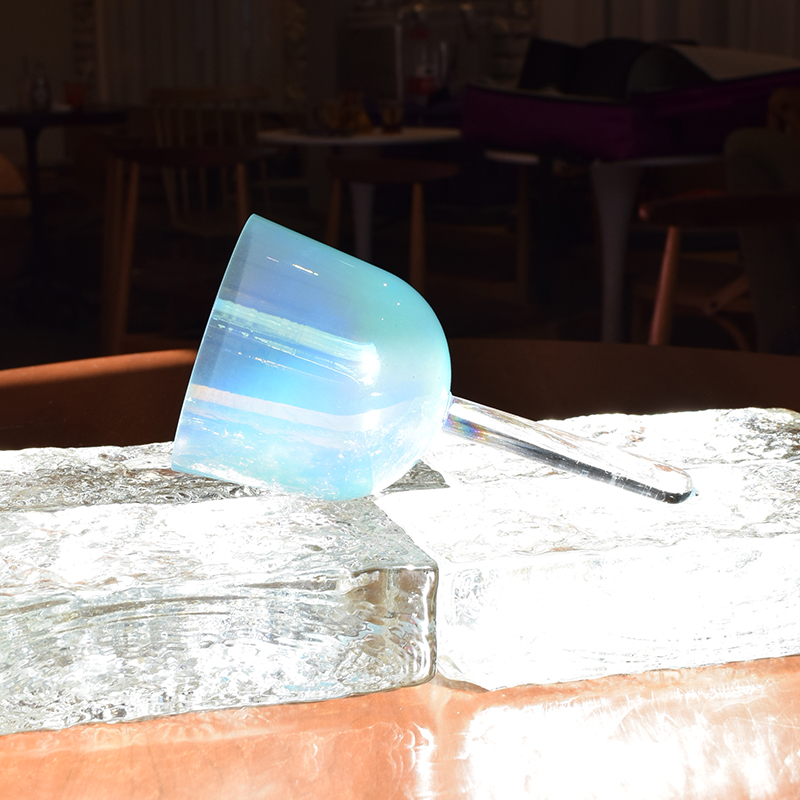 Blue Alchemy Handheld Crystal Singing Bowl